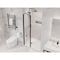 Anzzi 33.3 in. x 72 in. H Hinged Frameless Shower Door in Matte Black w/ Tsunami Guard Tempered Glass SD-AZ14-01MB - alternate 8